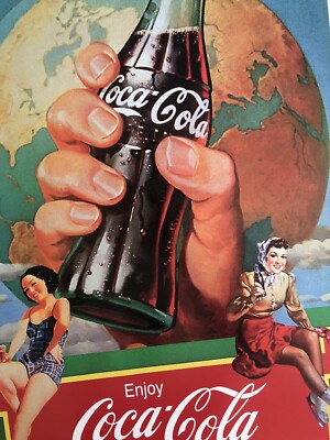 COCA COLA, VINTAGE ADVERTISEMENT ,RARE 1997 POSTER | eBay