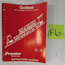 MARIO ANDRETTI - Pinball Manual - GOTTLIEB - OEM Original - Coin Op