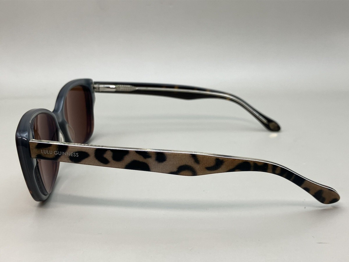 Lulu Guinness LG74 Tortoise Shell Cat-Eye Sunglasses With Case & Cleaning Cloth Lulu Guinness Eyeglasses Frame LG74 TOR Tortoise Cat Eye  main image 2