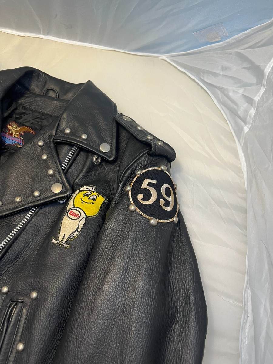 British Style Classic Rocker Ace Cafe Studded Leather British Style Classic Rocker Ace Cafe Studded Leather