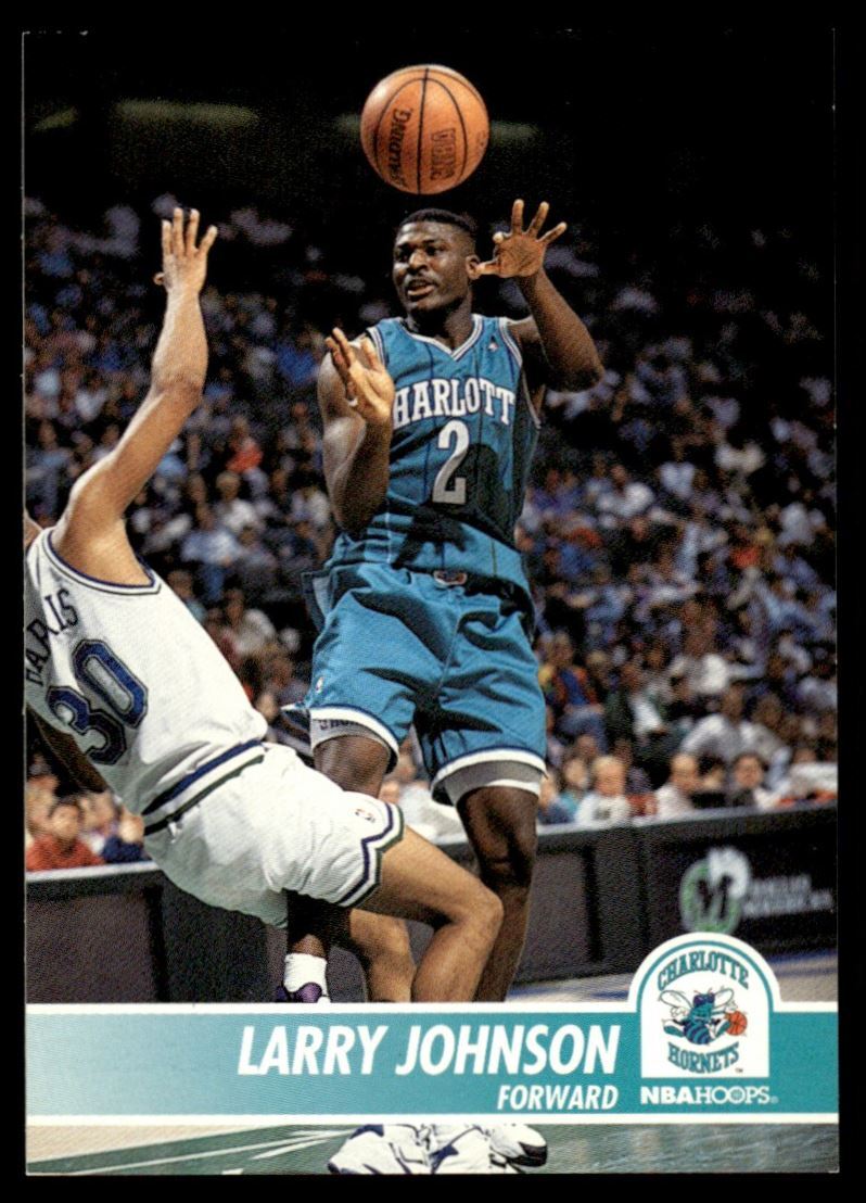 1994-95 NBA Hoops #21 Larry Johnson Charlotte Hornets | eBay