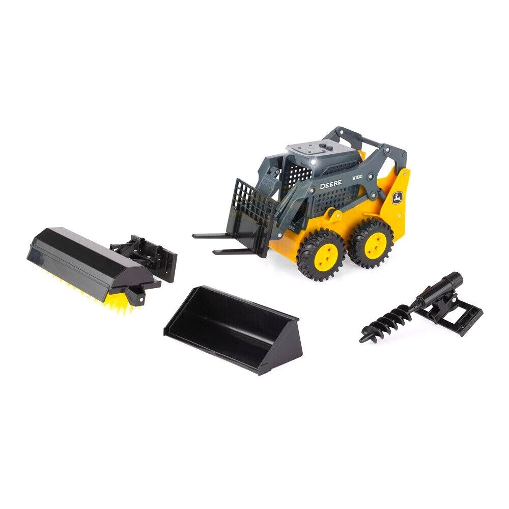 TOMY JOHN DEERE 318G SKID STEER TOY SET LP77343 NEW IN BOX 1:16 | eBay