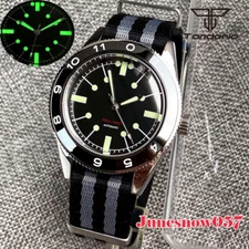 Tandorio 41MM Brushed Case Luminous Japan NH35A Auto Men Watch Sapphire Crystal