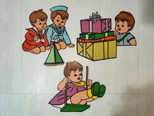 Vintage Children's Room Decor Kids Room Nursery Colorful Retro Mid Century