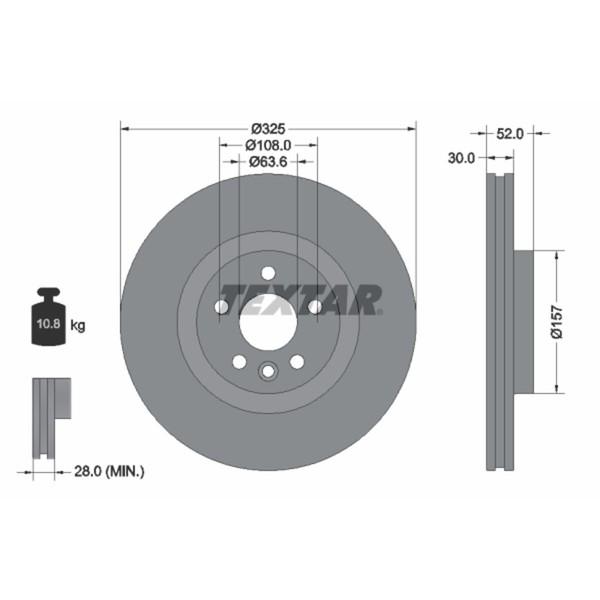 Bremsscheibe Land Rover P. Discovery/Range Rover 2.0-2.2 D 4X4 11--image