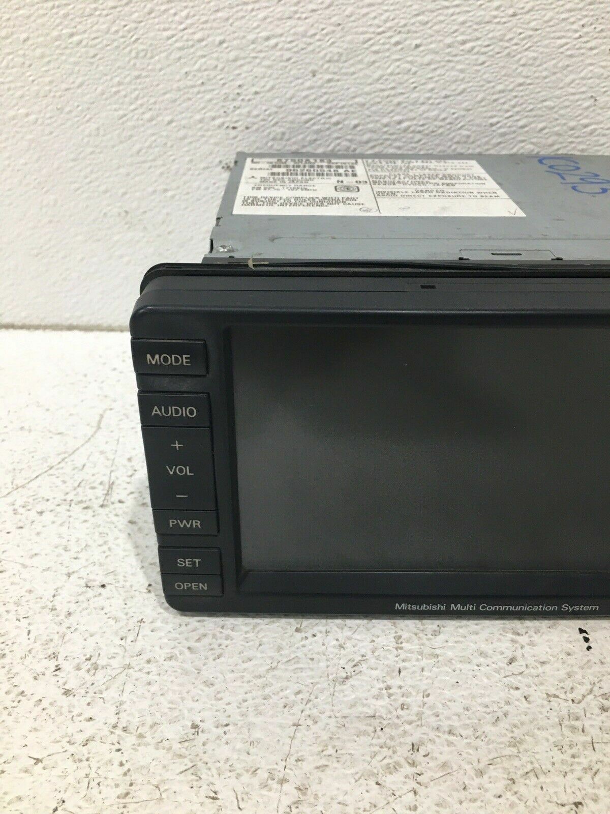 2009 mitsubishi outlander navigation nav GPS display screen 8750A183