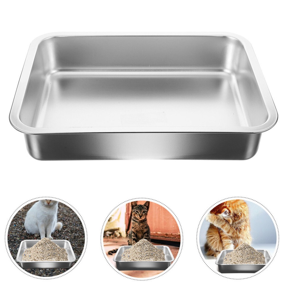 Dog Water Dispenser for Crate Stainless Steel Cat Litter Box eBay