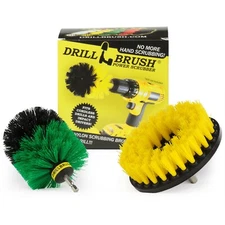 Drill Cleaning Brush Attachment Set - Grout Brush Drill Attachment Scrub Brush