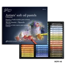 MUNGYO Gallery Artists' Soft Oil Pastels Professional 48 Color MOPV-48