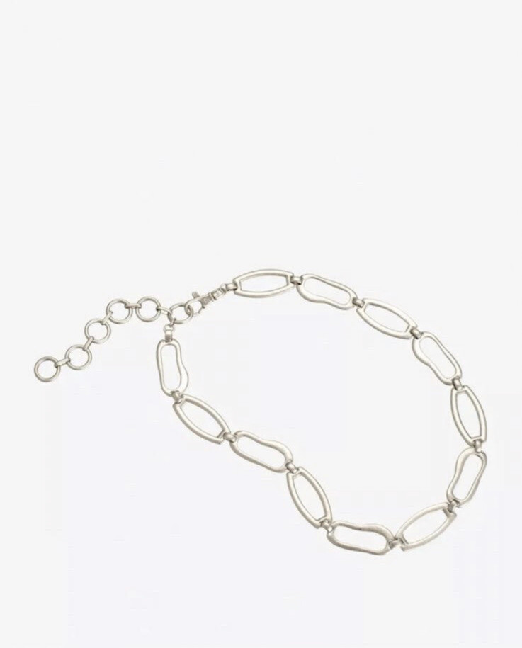 NEw Zara Limited Collection Jewel Link size 32 silver metal  display picture 3