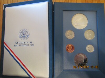 1987 S United States Mint PRESTIGE Silver Proof Set w/ Silver