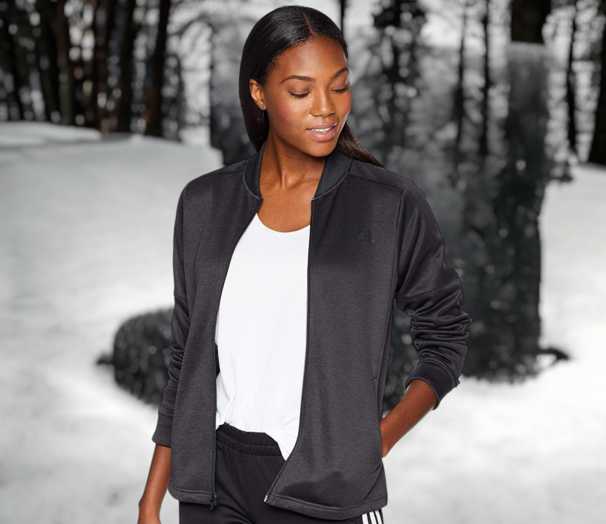 adidas Womens Bomber Jacket DH8155 Size Large #s37 | eBay