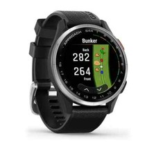 Garmin Approach S44 GPS Golf Watch Silver With Black Silicone Band 010-03009-00