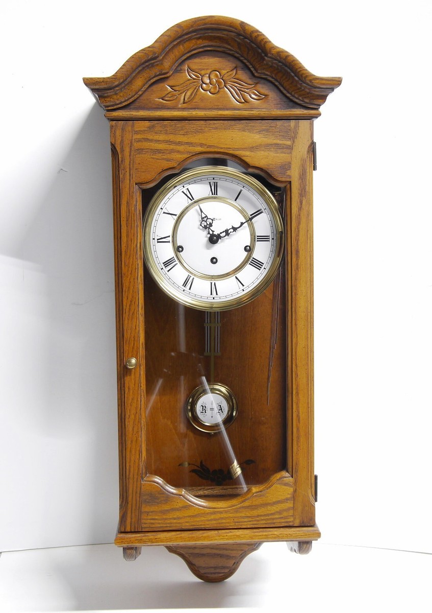 VTG Howard Miller 612-578 Triple Chime Pendulum Oak Wall German