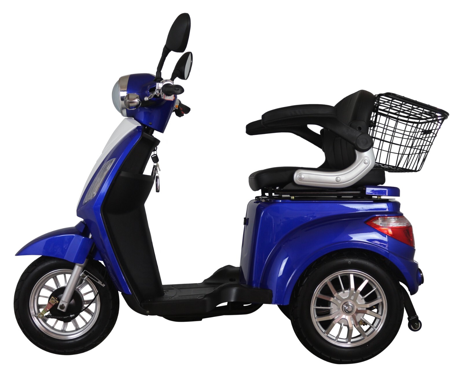 Three Wheeled ZT500 Blue 900W Electric Mobility Scooter LED Display Green Power eBay