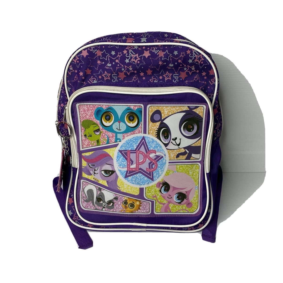 LPS Backpack Littlest Pet Shop Bag School Kids Purple Small eBay