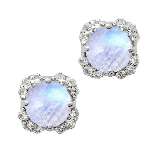 Elli Orecchini Donna In Argento 925 Con Pietra Di Luna – Classici Ed Eleganti - 3