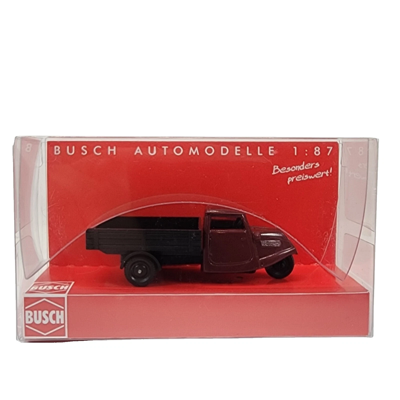 Busch Plástico 1:87 Escala Carros, caminhões e vans