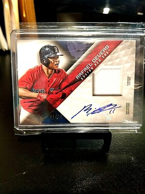 2018 RAFAEL DEVERS TOPPS MATERIALS GAME USED JERSEY PATCH AUTO #41/50 #MLMA-RD