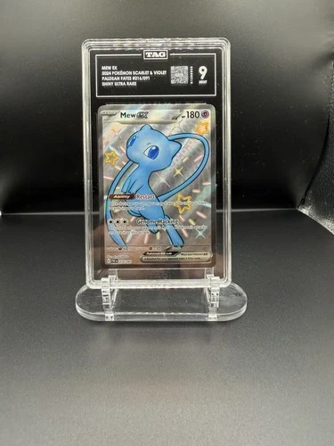 TAG 9 Pokémon Mew EX Shiny Ultra Rare 216/091 Paldean Fates