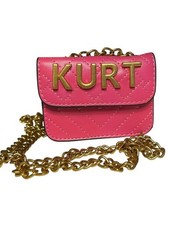 Borsa a tracolla Kurt Geiger London Micro Mini Kensington rosa trapuntata