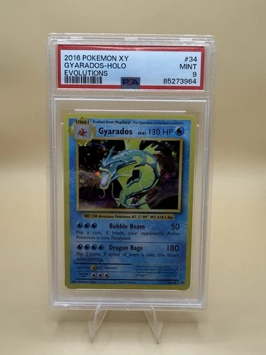 The Pokémon Company Gyarados Evolutions 34/108 PSA 9 Holo Rare Pokémon TCG