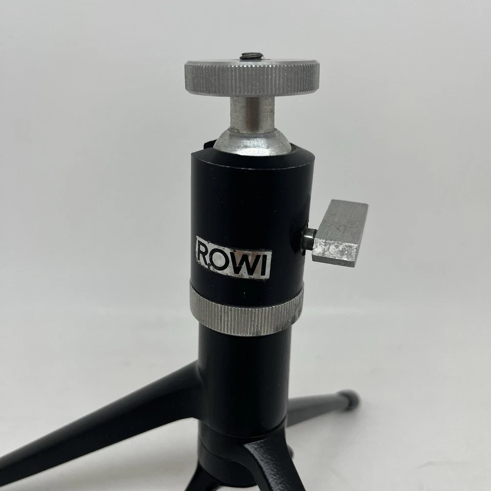 Vintage Ernst Leitz Wetzlar Tabletop Mini Metal Tripod ROWI Ball Head Germany - Image 2 of 4