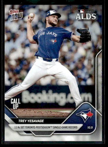 2025 Topps Now 826 Trey Yesavage