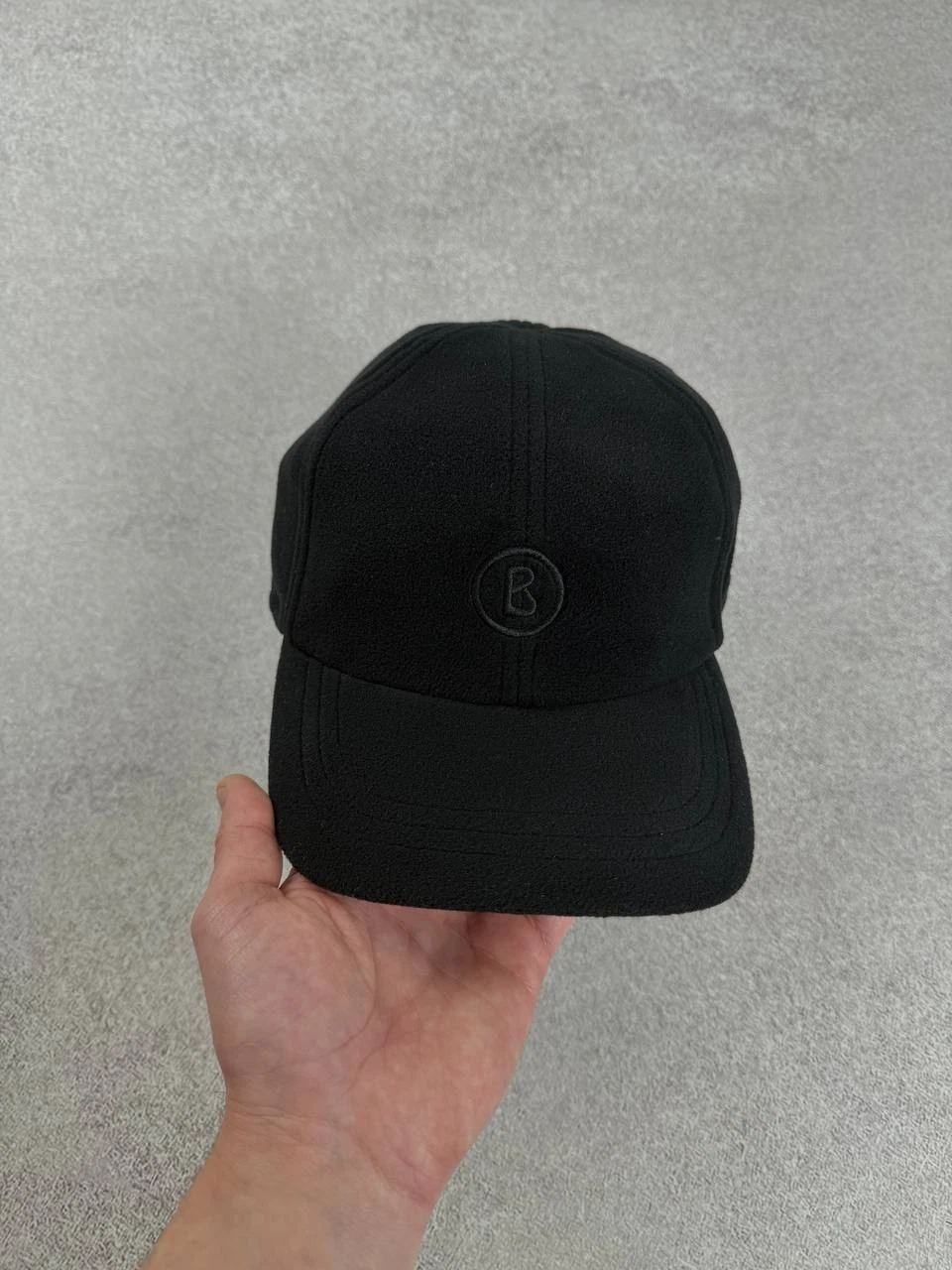 Vintage Bogner Fleece Cap Black Size One Size Duties Paid (USA)