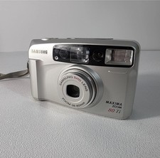 Samsung Maxima Zoom 80 Ti 35mm Point Shoot Camera 38-80mm Lens, Tested-Works
