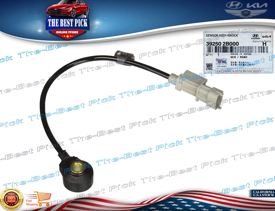 ⭐GENUINE⭐OEM Knock Sensor For 2010-2017 Hyundai Veloster Kia Rio Soul 392502B000 - Image 2 of 4