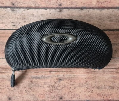 Oakley Sunglass Case Only Clamshell Zipper Logo OEM Foam Inserts Black B11