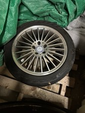 GENUINE ORIGINAL SL55 AMG MERCEDES 18" R230 STAGGARD ALLOY WHEELS AND TYRES