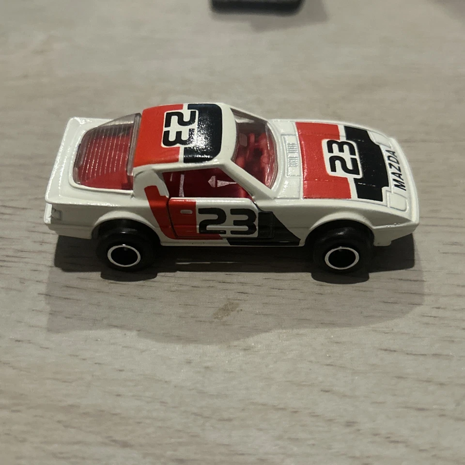 Majorette #257 Mazda RX7 Daytona #23 blanco con rojo y negro escala 1/56 Foto 3 de 4