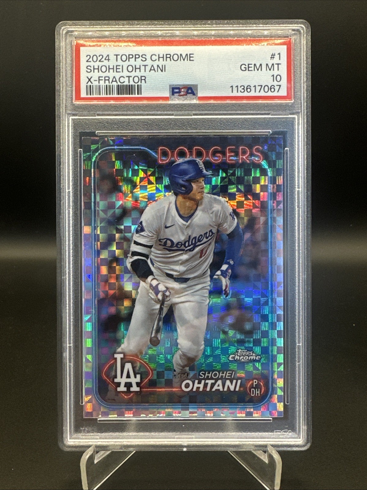 2024 Topps Chrome Shohei Ohtani #1 X-Fractor PSA 10