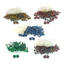 20pcs 8mm Colour Safety Eyes For Teddy Bear Doll Animal Puppet Crafts Plastic Ey