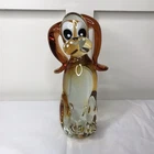 Vintage Murano Glass Dog Figure Figurine 8.75”, Perfect!