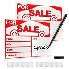 Professional For Sale Sign Car Kit 2 Pack Laminated Waterproof Fade-Resistan