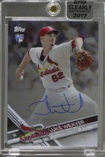 2017 Topps Clearly Authentic Auto Luke Weaver #CAAU-LW Auto 0g4