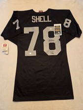 ART SHELL signed RAIDERS licensed jersey JSA COA SIZE MEDIUM