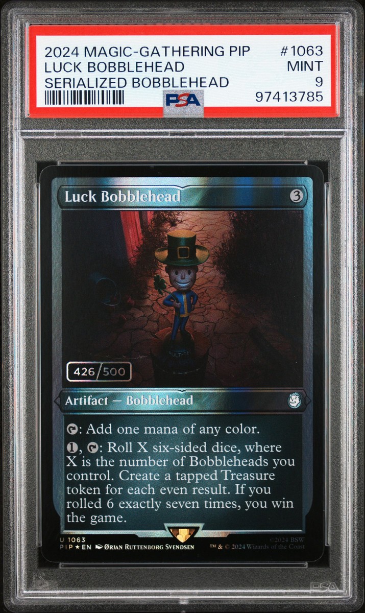 2024 MTG FALLOUT SERIALIZED BOBBLEHEAD #1063 LUCK BOBBLEHEAD 2024 MTG FALLOUT SERIALIZED BOBBLEHEAD #1063 LUCK BOBBLEHEAD