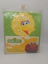 Sesame Street Window Valance 50x16 Inches Big Bird Elmo Kids Baby