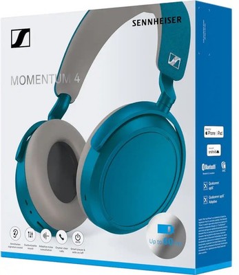 Sennheiser Momentum 4 Wireless Headphones Bluetooth Headset Noise Canceling TEAL