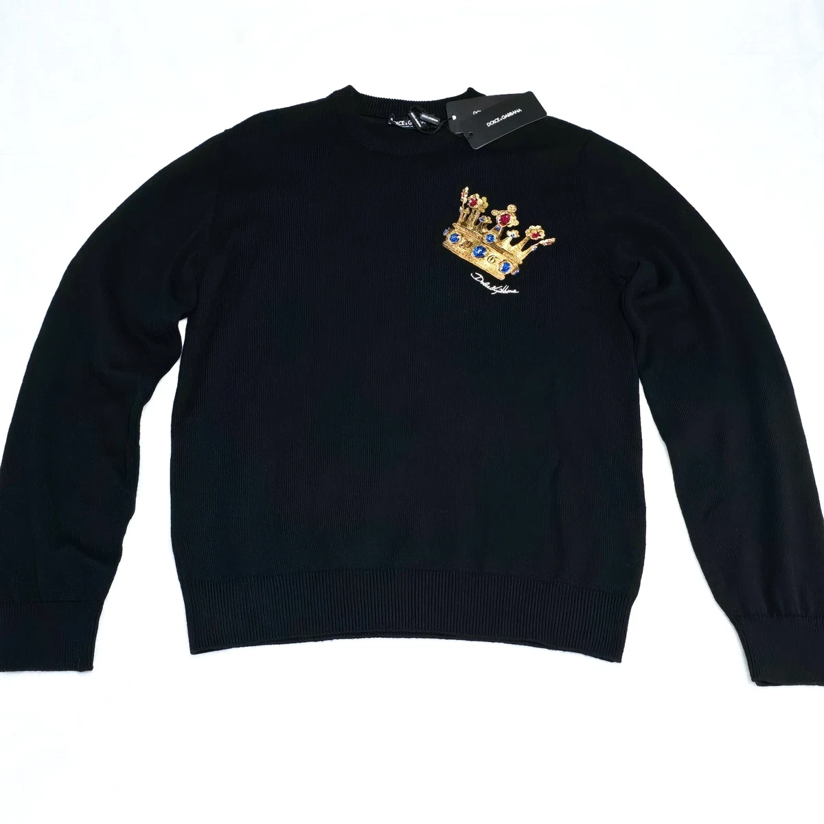 Dolce&Gabbana Black Wool Sweaters for Men for sale - eBay