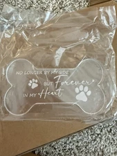 New In Box Crystal Glass Memorial Loss Sympathy Bereavement Memory Keepsake