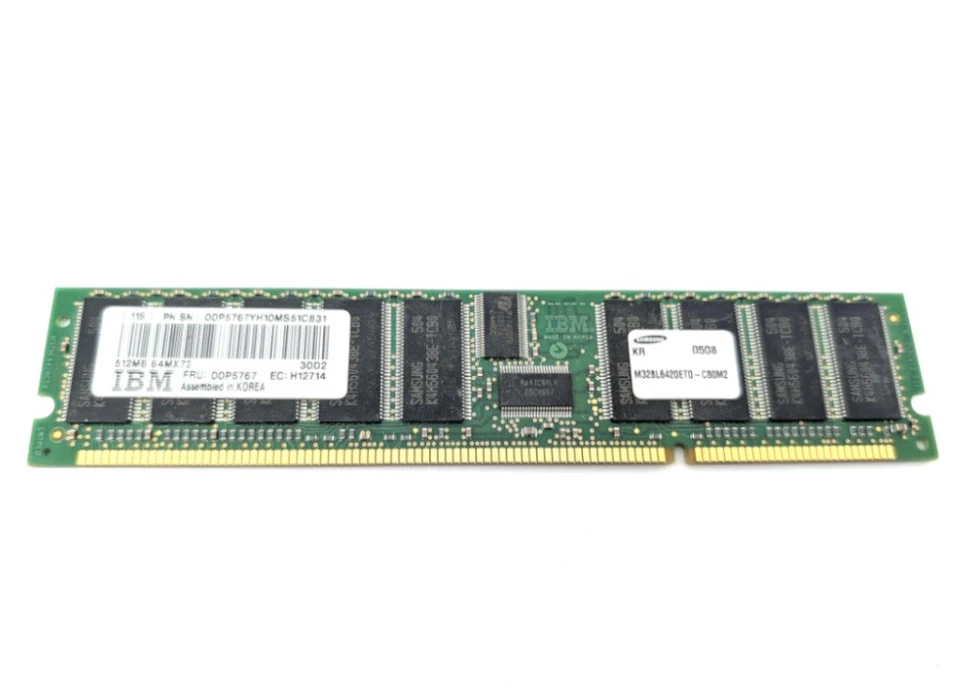 IBM FRU 00P5767 512MB 64Mx72 Ram MEMORY POWER 615 PSERIES POWER6 Dimm - Bild 1 von 1