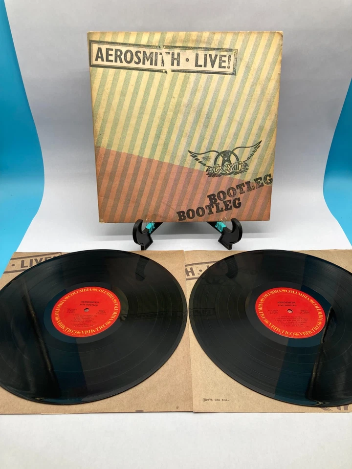 Aerosmith Live Bootleg Vintage Vinyl LP 1978 Columbia Record PC2-35564 - Image 3 of 4