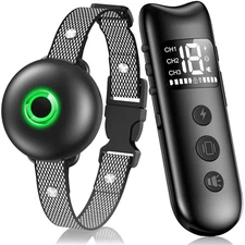 Dog Shock Collar Dog Training Collar With Remote 2600 Ft IPX7 Waterproof Rech...