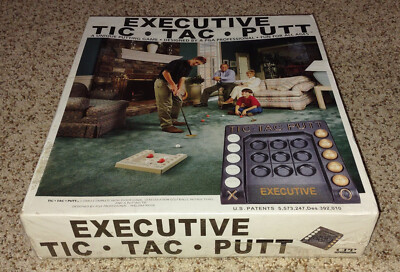 SEALED Executive Tic Tac Putt Putting Mini Golf Tic Tac Toe Floor Game