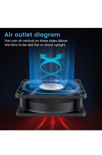 Ventilador de caja de enfriamiento sin escobillas de alto flujo de aire de CC de 4,724 pulgadas x 1,496 pulgadas - Imagen 6 de 7